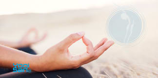 Meditatie meditatie op het strand